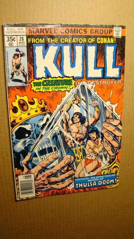 KULL 28 THE DESTROYER VS THULSA DOOM 1976 MARVEL COMICS CONAN