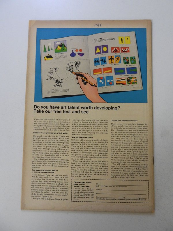 The Incredible Hulk #137 (1971) VG- condition ink back cover