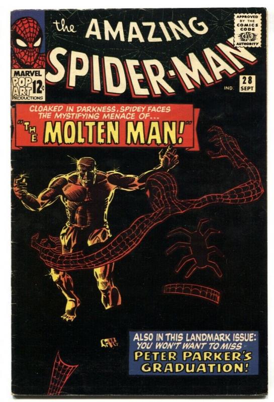 Amazing Spider-Man #28 Marvel Silver Age comic book 1st MOLTEN MAN 1965