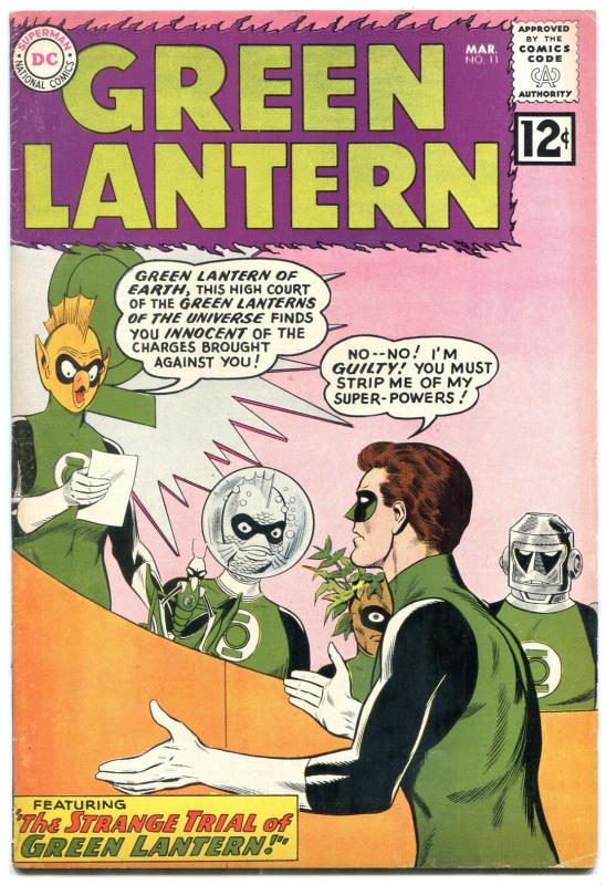 Green Lantern  #11 1962- DC Silver Age- Gil Kane art FN