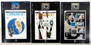 Cerebus High Society Lot 3 #4, 10, 21 1990 Reprints 29, 35, 46 Comics