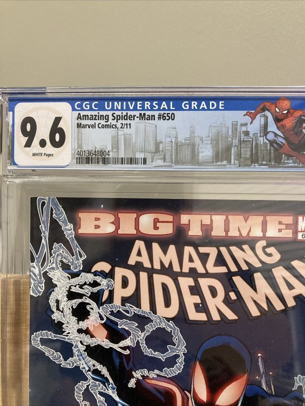 Amazing Spider-Man 650 2011  - 1st Appearance Stealth Suit CGC 9.6 Custom Label