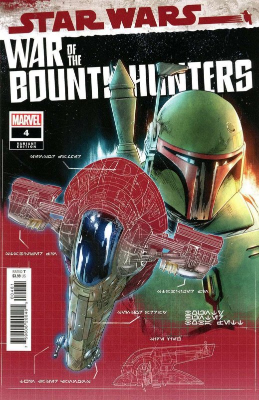 Star Wars: War of the Bounty Hunters #4C VF/NM; Marvel | Blueprint variant - we