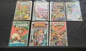 KA-ZAR THE SAVAGE 7PC (VF/NM) ISSUES #18-24, A STRANGER IN PARADISE 1982-83