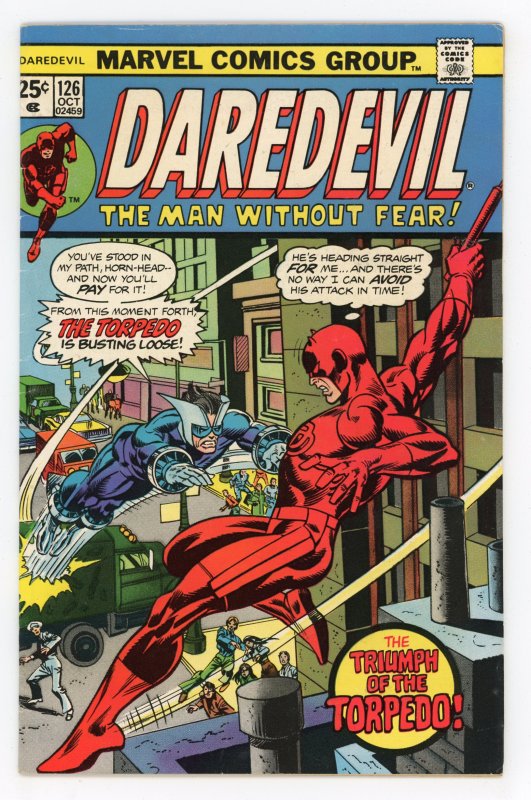 Daredevil #126 Marv Wolfman 1st Heather Glenn 1st Blake Tower 1st Torpedo FN+