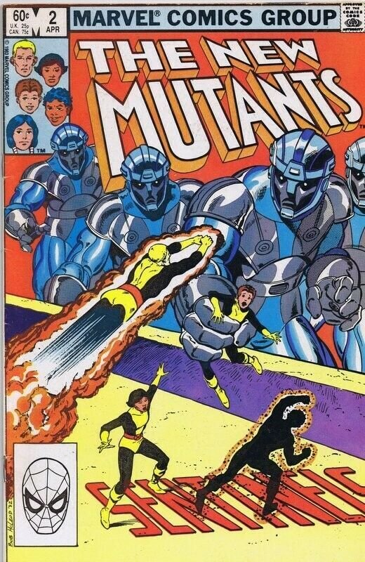 New Mutants #2 ORIGINAL Vintage 1983 Marvel Comics 