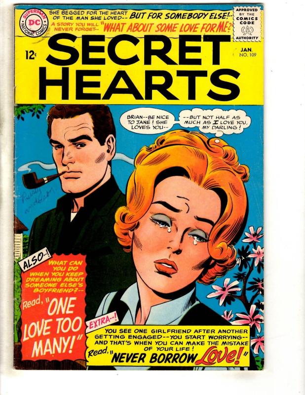 Secret Hearts # 109 FN DC Comic Book Romance Love Relationship Teens JL17