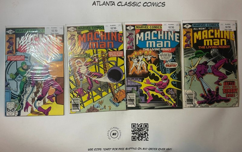 4 Comic Books Marvel Comics Machine Man #11 12 13 14 Alpha Flights 54 SM8