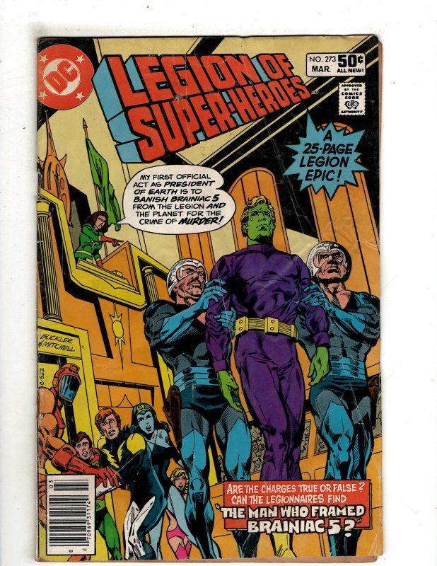 Legion of Super-Heroes #273 (1981) DC Comic Superman Flash OF7