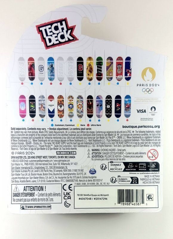 JAGGER EATON | COMMON #20147296 | 2024 PARIS OLYMPIC GAMES | TECH DECK | NIB