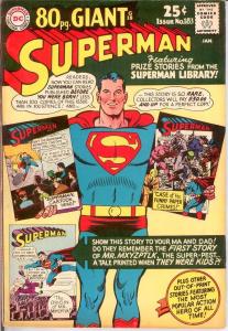 SUPERMAN (1939-1986) 183 FINE 80 page Giant  Jan. 1966 COMICS BOOK