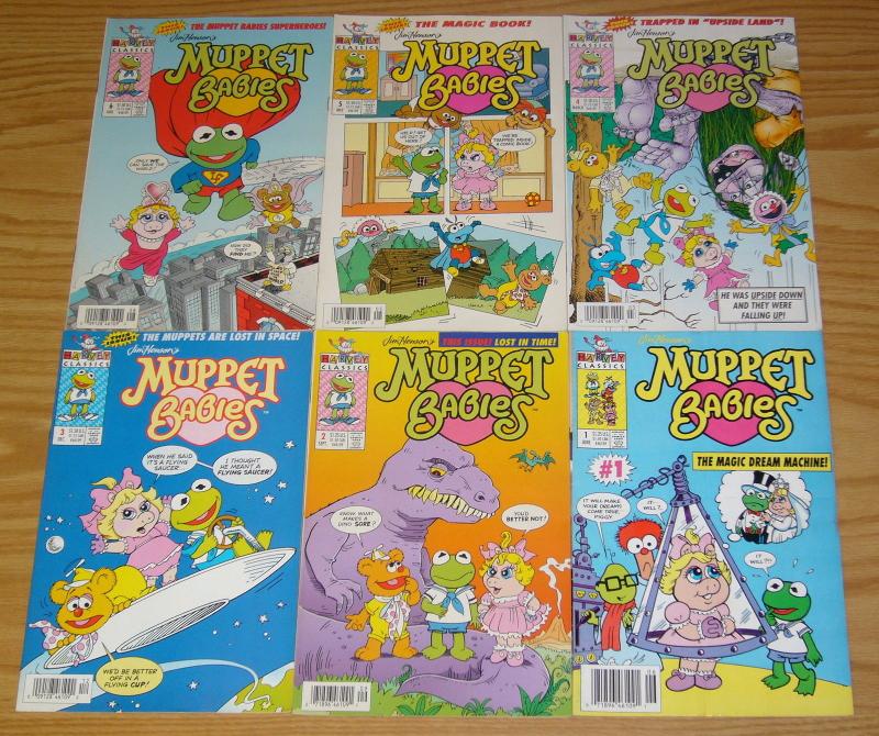 Jim Henson's Muppet Babies #1-6 VF complete series - harvey comics - newsstand