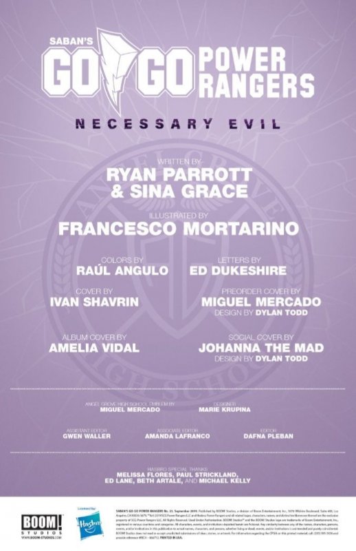 SABAN'S GO GO POWER RANGERS #23 (2019) MIGUEL MERCADO | PREORDER VARIANT