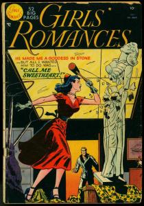 Girls Romances #7 1951-1st drawn cover- DC Romance VG-