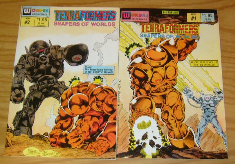 TerraFormers: Shapers of Worlds #1-2 VF/NM complete series KELLEY JONES set lot