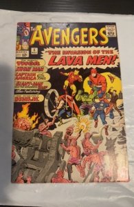 The Avengers #5 (1964)invasion of the lava men w hulk