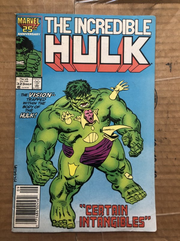 The Incredible Hulk #323 Newsstand Edition (1986)
