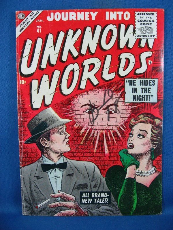 Journey into Unknown Worlds #41 (Jan 1956, Marvel) VG F ATLAS MANEELY