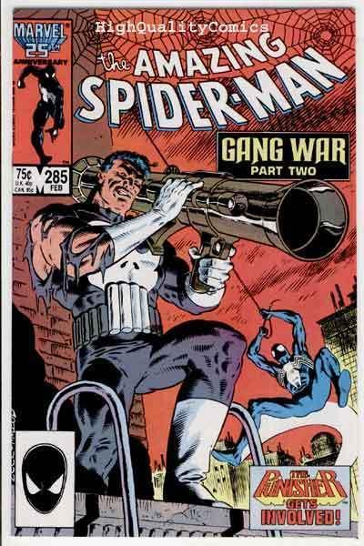 Amazing SPIDER-MAN 285, VF, Gang War, Punisher, 1963, more in store