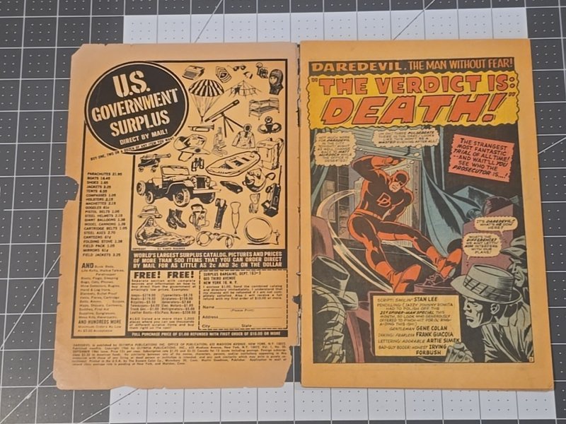 Daredevil #20 (Marvel Comics September 1966)