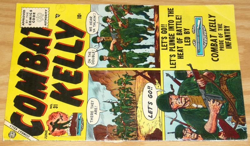 Combat Kelly #31 VG- june 1955 - atlas comics - russ heath cover  golden age war