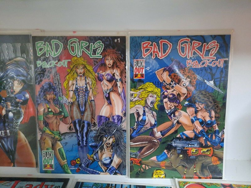 11X DOUBLE IMPACT bad girls Hari Kari lady vampire Violet comics sexy boarded