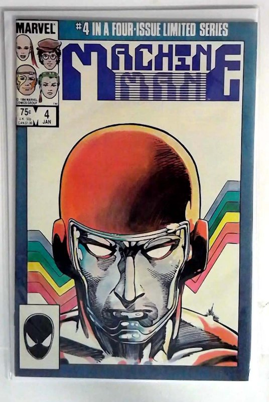 Machine Man #4 (1985) Marvel 9.0 VF/NM 2nd Series 1st Print Comic Book
