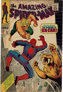 Amazing Spider-Man #57 (1963 v1) Stan Lee John Romita Sr. Ka-Zar FN