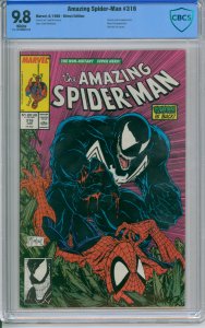 Amazing Spider-Man #316 CBCS 9.8 1989 Marvel White Pages