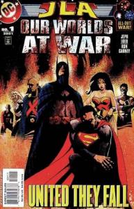 JLA  Our Worlds at War #1, NM + (Stock photo)