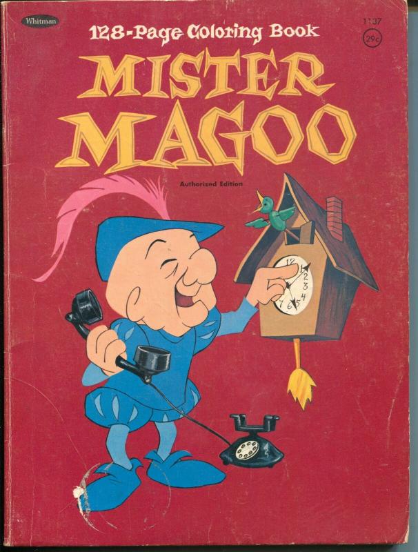 Mr. Magoo Coloring Book #1137 1965-Allen Hubbard-Carl Marshall-VG