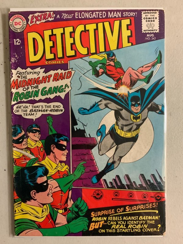 Detective Comics #342 High school dropout crime gang 3.5 (1965)
