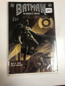 Batman In Darkest Knight (1994) # 1 Signed By Barr, Bingham And Creator Nodell