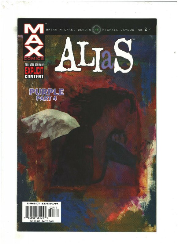 Alias #27 VF/NM 9.0 Marvel MAX 2003 Jessica Jones, Brian Bendis, vs. Purple Man