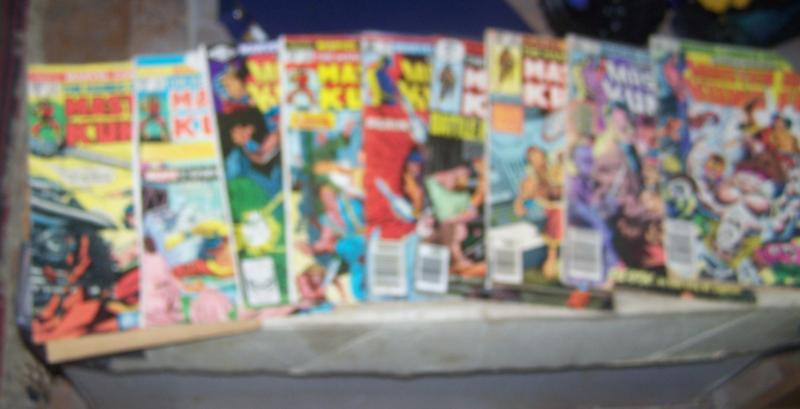 master of kung fu #18  28 31 76  88 94 105 121   shang-chi   lower grade lot