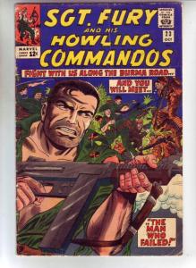 Sgt. Fury and His Howling Commandos #23 (Oct-65) VG Mid-Grade Sgt. Fury, Dum ...