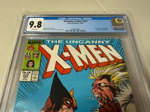 Uncanny X-Men # 222 CGC Graded 9.8 Marvel Comic Book Wolverine Sabretooth JH30