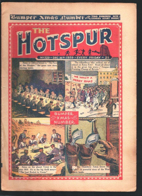 Hotspur #329 12/16/1939-D.C. Thompson-Christmas issue-British story paper-G