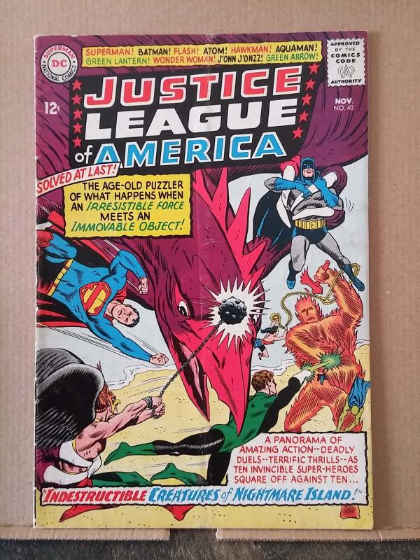 JUSTICE LEAGUE OF AMERICA #40 grade 3.5 - Batman Superman Green Lantern rd0880