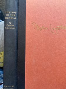 The boy in the model T, LongStreet, 1956,309p