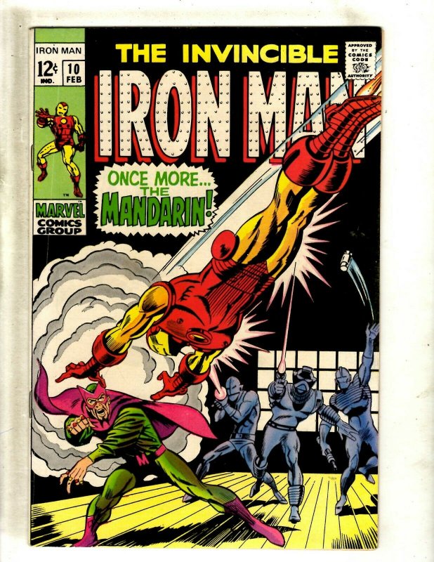 Iron Man # 10 VF Marvel Comic Book Avengers Hulk Thor Captain America J462