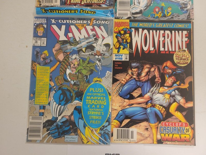 4 Marvel Comics #116 118 Wolverine + #12 X-Force + #16 X-Men 69 TJ303