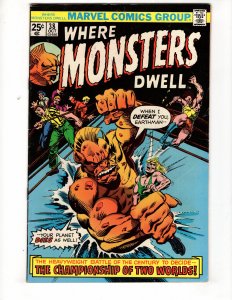 Where Monsters Dwell #38 (VF+) 1975 Pre-Hero MARVEL Monsters !!!  / ID#224