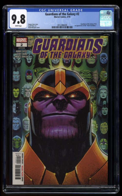 Guardians of the Galaxy (2019) #2 CGC NM/M 9.8 White Pages