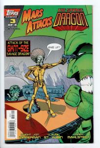 Mars Attacks The Savage Dragon #3 - (Topps, 1997) - VF+