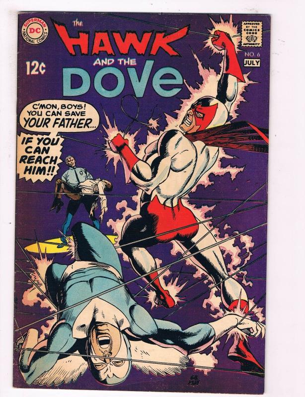 Hawk & Dove # 6 VF DC Comic Book Silver Age Canning PEDIGREE Collection D19