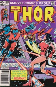 Thor #328 (Newsstand) FN ; Marvel | 1st Appearance Megatak