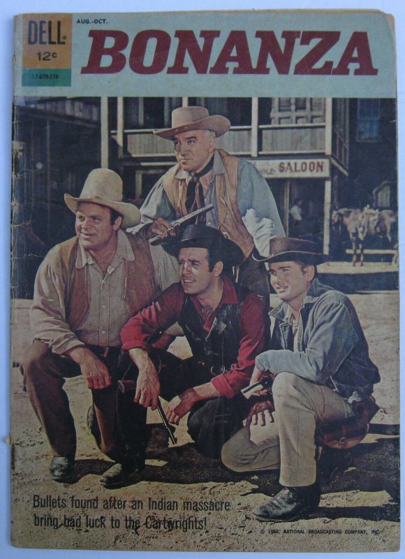 Bonanza #01-070-210 (Aug-Oct 1962, Dell), G condition (2.0), photo cover