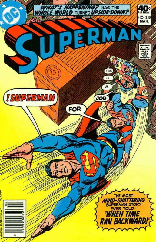 Superman (1st Series) #345 VF/NM; DC | save on shipping - details inside