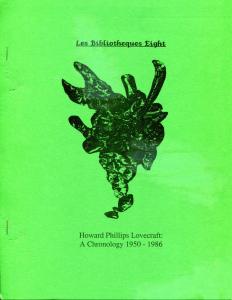 Les BIBLIOTHEQUES #8, H P Lovecraft, #58/150, VF, 1987, rare, Softcover, LTD